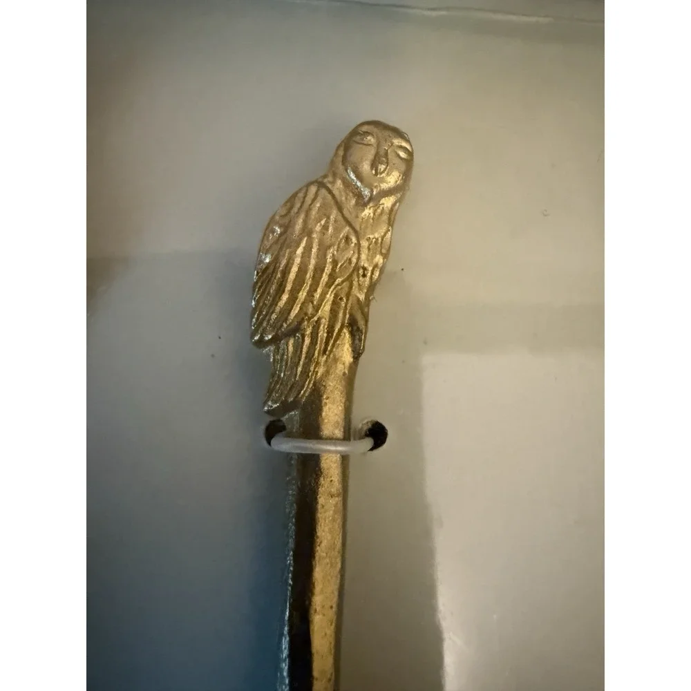 Anthropologie‎ Lovis Woodland Brass Cheese Knives Serving Set Owl Fox Squirrel